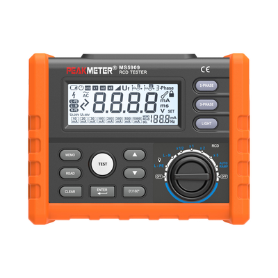 Profi-Leckage-Switch-Tester mit AUTO RAMP-Test und Fehlerspannungserkennung