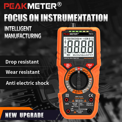 Überlastschutz-Hand-Digitalmessinstrument mit T - Effektivwert-breite Palette und hohe Präzision