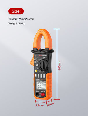 AC-Digital-CLamp-Meter mit automatischer und manueller Reichweite, Ammeter, Voltmeter, Ohmmeter und Hintergrundlicht-Strommessung