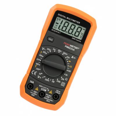 Benutzerfreundlicher digitaler Klemmzähler Multimeter mit 3 1/2stelligem LCD-Display Messwiderstand 200Ω-2MΩ